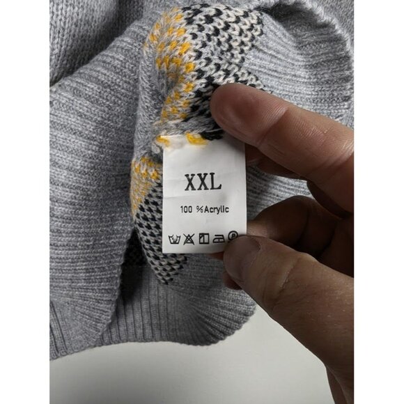 Fair Isle Cat Sweater Size XXL Halloween Witchy Novelty Autumn Fall Runs Small - Picture 7 of 8